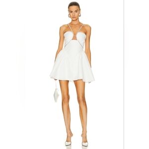 Self-Portrait Elegant White Mini Dress